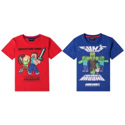 T-shirt à manches courtes Minecraft pour enfants, haut de 6 à 12 ans