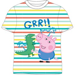 T-shirt court pour enfant Peppa Pig Dinosaure, haut 92-116 cm