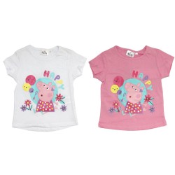 T-shirt court pour enfant Peppa Pig, haut 3-6 ans