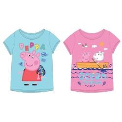 T-shirt à manches courtes pour enfants Peppa Pig, haut 92-116 cm