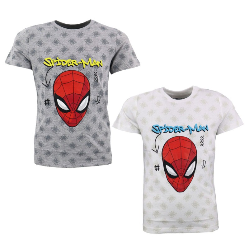 T-shirt à manches courtes pour enfants Spiderman, haut 104-134 cm