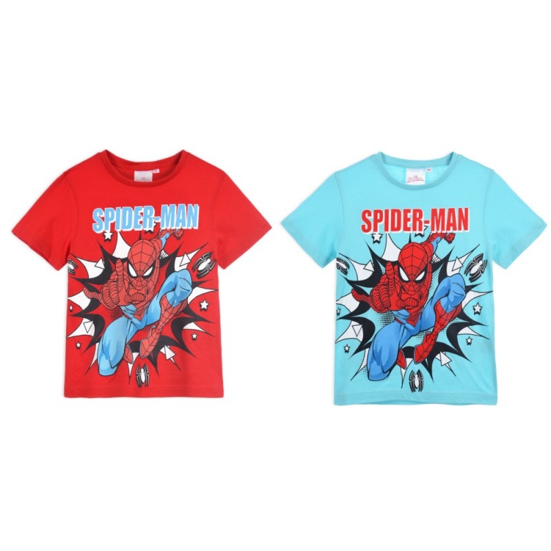 T-shirt Spiderman pour enfants, manches courtes 3-8 ans