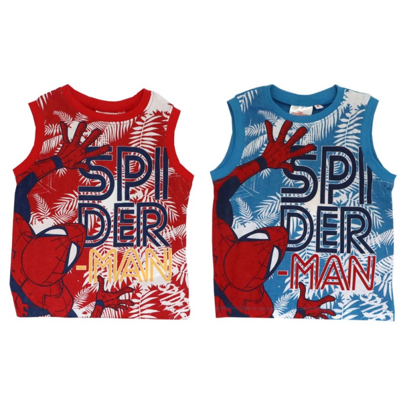 T-shirt à manches courtes Spiderman pour enfants, haut de 3 à 8 ans