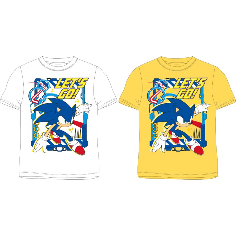 Sonic the Hedgehog Let's Go Sonic the Hedgehog T-shirt à manches courtes pour enfants, haut 104-134 cm