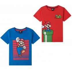 T-shirt à manches courtes Super Mario pour enfants, haut de 4 à 10 ans