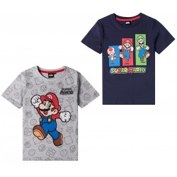 T-shirt à manches courtes Super Mario pour enfants de 4 à 10 ans