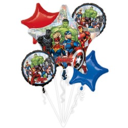 Lot de 5 ballons en aluminium Avengers