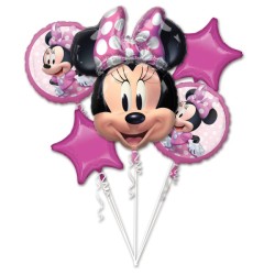 Ensemble de ballons en aluminium Disney Minnie avec 5 pièces