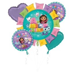 Lot de 5 ballons en aluminium A-meo-zing de Gabby's Dollhouse