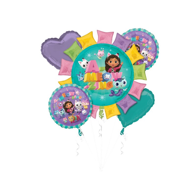 Gabby's Dollhouse A-meo-zing foil balloon 5-piece set