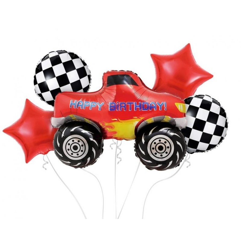 Vehicle Monster Truck foil balloon 5-piece set