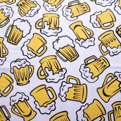 Drap housse Motif biere 90x200 cm