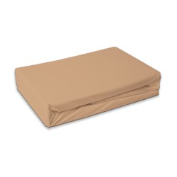 Drap housse éponge beige 180x200 cm