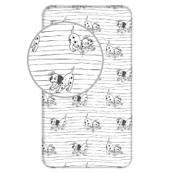 Drap housse Disney 101 Dalmatiens Lucky Stripe 90x200 cm