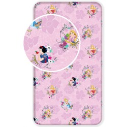 Drap housse élastique Disney Princess Royal 90x200 cm