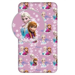 Drap housse Duo Sisters Disney La Reine des Neiges 90x200 cm