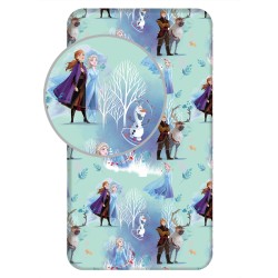 Drap housse Disney Frozen White Trees 90x200 cm