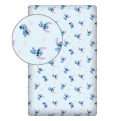 Drap housse Disney Lilo et Stitch Bleu Clair 90x200 cm