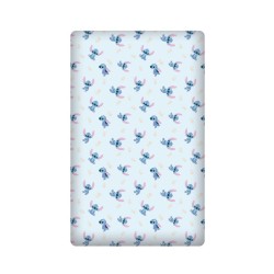 Disney Lilo and Stitch Light Blue fitted sheet 90x200 cm