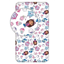 Gabby\'s Dollhouse Cats fitted sheet 90x200 cm