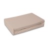 Colour White Coffee Coffee Terry Fitted Sheet 180x200 cm