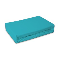 Colour Ocean Blue Terry Fitted Sheet 180x200 cm