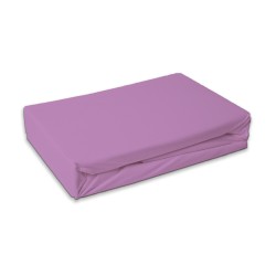 Drap housse éponge couleur lilas 180x200 cm