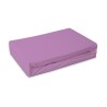 Colour Lilac Lilac terry fitted sheet 90x200 cm