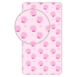 Peppa Pig Hearts fitted sheet 90x200 cm