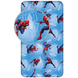 Drap housse Spiderman Toile d'araignée 90x200 cm