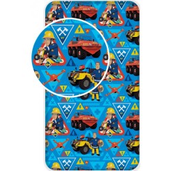 Fireman Sam Blue fitted sheet 90x200 cm