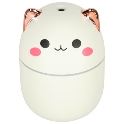 Humidificateur d'air diffuseur d'huile kitty blanc RGB
