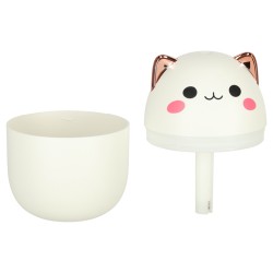 Humidificateur d'air diffuseur d'huile kitty blanc RGB
