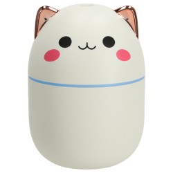Humidificateur d'air diffuseur d'huile kitty blanc RGB

