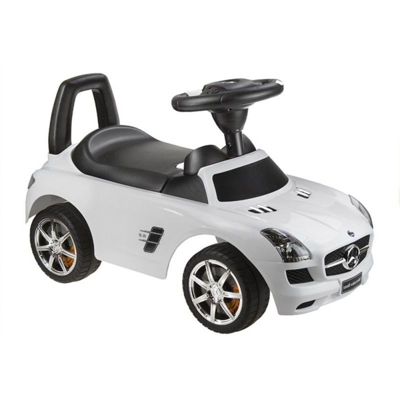 Voiture porteur pour enfant Mercedes-Benz SLS AMG Blanche