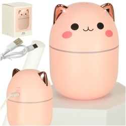 Humidificateur d'air diffuseur d'huile kitty rose RGB
