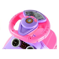 Voiture Porteur pour enfant 613W Jeu + Lumières Rose