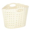 Panier à linge organisateur de salle de bain pliant blanc