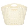 Panier à linge organisateur de salle de bain pliant blanc