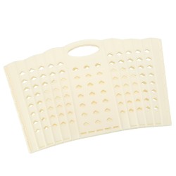 Panier à linge organisateur de salle de bain pliant blanc