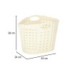 Panier à linge organisateur de salle de bain pliant blanc