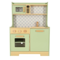 Mint MDF wooden kitchen for kids