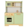 Cuisine en bois MDF menthe pour enfants / accessoires 