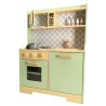 Cuisine en bois MDF menthe pour enfants / accessoires 