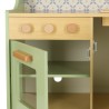 Cuisine en bois MDF menthe pour enfants / accessoires 