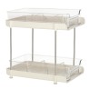 Organisateur pour bureau salle de bain cuisine acrylique à deux niveaux