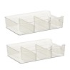 Organisateur pour bureau salle de bain cuisine acrylique à deux niveaux