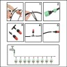 Water curtain mist garden sprinkler irrigation system 20m