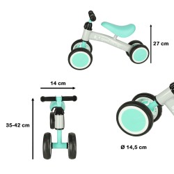 Tricycle tout-terrain vert menthe