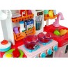 Cuisine pour enfant musicale avec lumières et son Ustensiles de cuisine Accessoires Rose